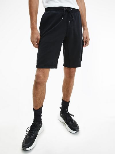 Calvin Klein Ruhák HU285159 | Calvin Klein Organic Cotton Jogger Férfi Rövidnadrág Fekete